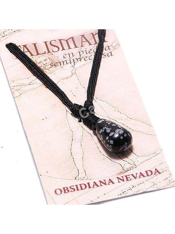Colgante Talismán de Obsidiana Nevada