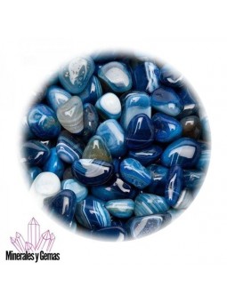 Ágata Azul en Rodados bolsa 250 grs.