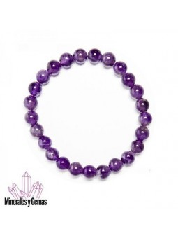 Pulsera de Amatista 8 mm