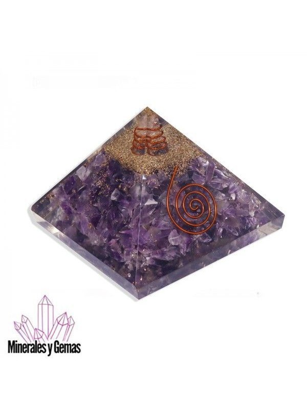 Pirámide de Orgonita Amatista