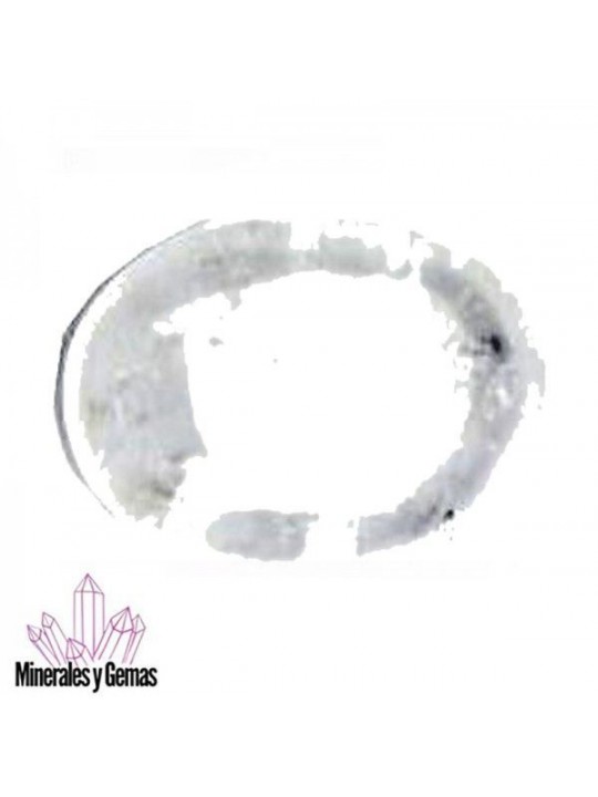 Masajeador de Cuarzo Blanco Oval