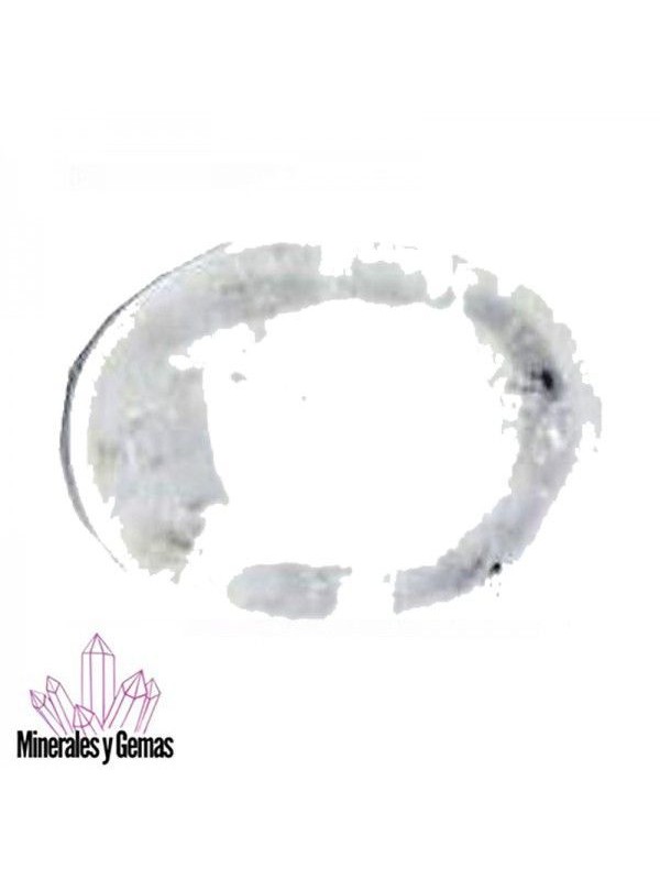 Masajeador de Cuarzo Blanco Oval