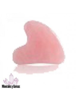 Gua Sha de Cuarzo Rosa