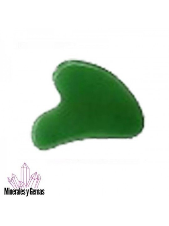 Gua Sha de Jade Verde
