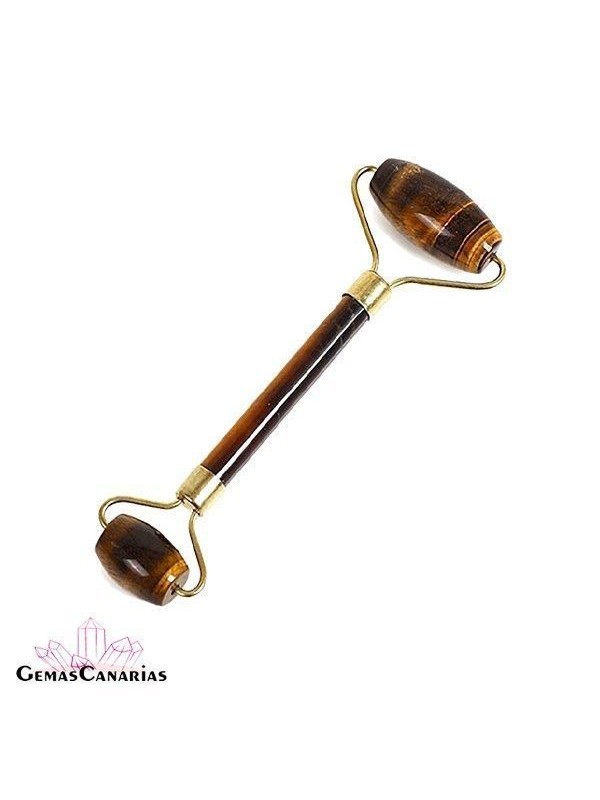 Rodillo Facial Doble de Ojo de Tigre