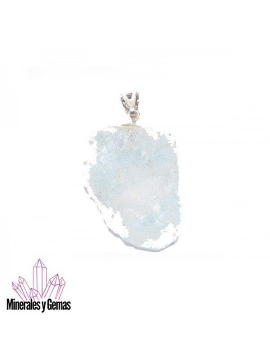 Colgante de Topacio Azul 2 cm
