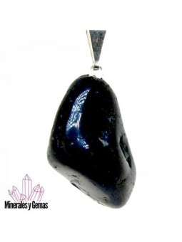 Colgante de Turmalina Negra Rodado