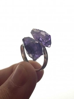 Anillo de Amatista Ajustable