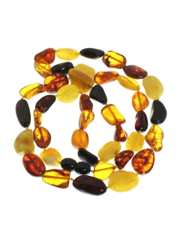 Collar de Ámbar Multicolor 60 cm