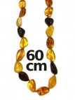 Collar de Ámbar Multicolor 60 cm