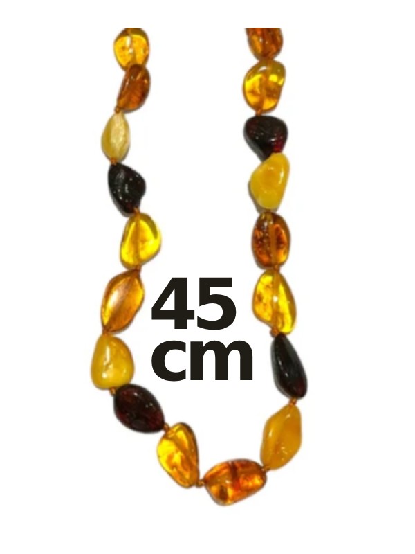 Collar de Ámbar Multicolor 45 cm