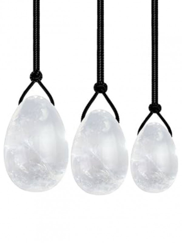 Pack Huevo Yoni Cuarzo Blanco