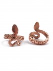 Anillo de Cobre Serpiente Adaptable