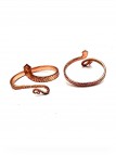 Anillo de Cobre Serpiente Adaptable