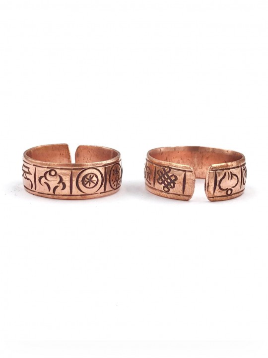 Anillo de Cobre Auspiciosos Adaptable