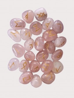 Runas Vikingas de Cuarzo Rosa