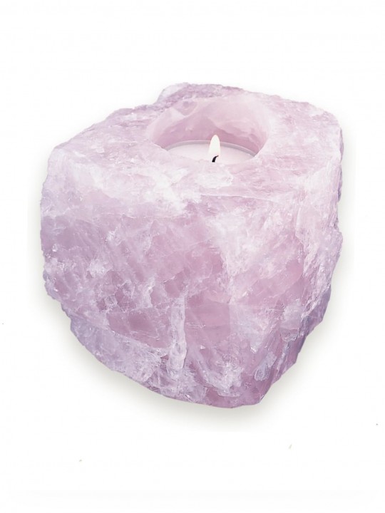 Portavela de Cuarzo Rosa Portavela de Cuarzo Rosa