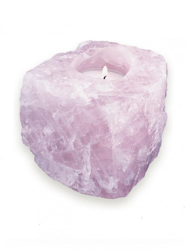 Portavela de Cuarzo Rosa Portavela de Cuarzo Rosa